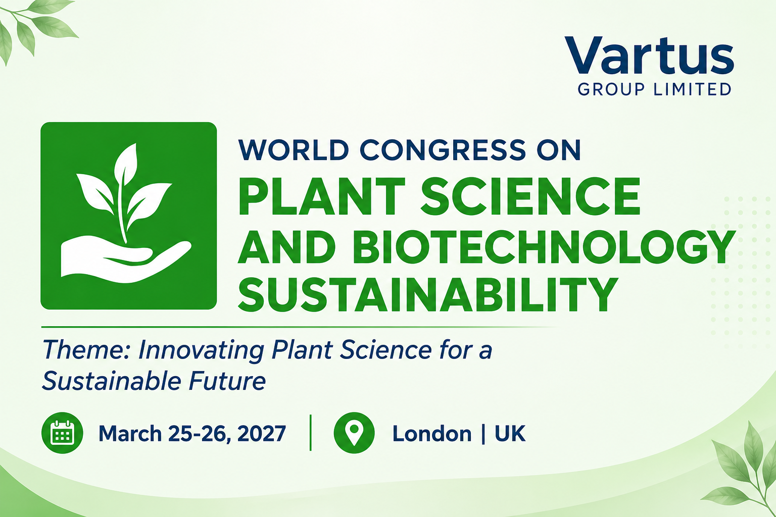 World Congress on Plant Science, Biotechnology & Sustainability	